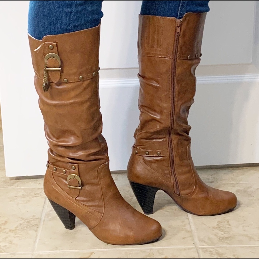 Lower Eastside Yoki Calf High Heel Boots Size 9M